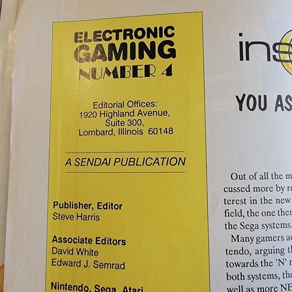 Electronic Gaming Monthly Magazine Volume 1 Issue‎ Number 4 *RARE* Nov 1989 HTF - Picture 7 of 12